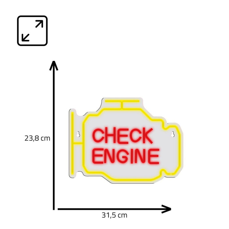 Manta SNL94YE Style Neon Lights CHECK ENGINE