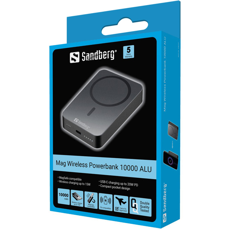Sandberg 420-97 Mag Wireless Powerbank10000ALU