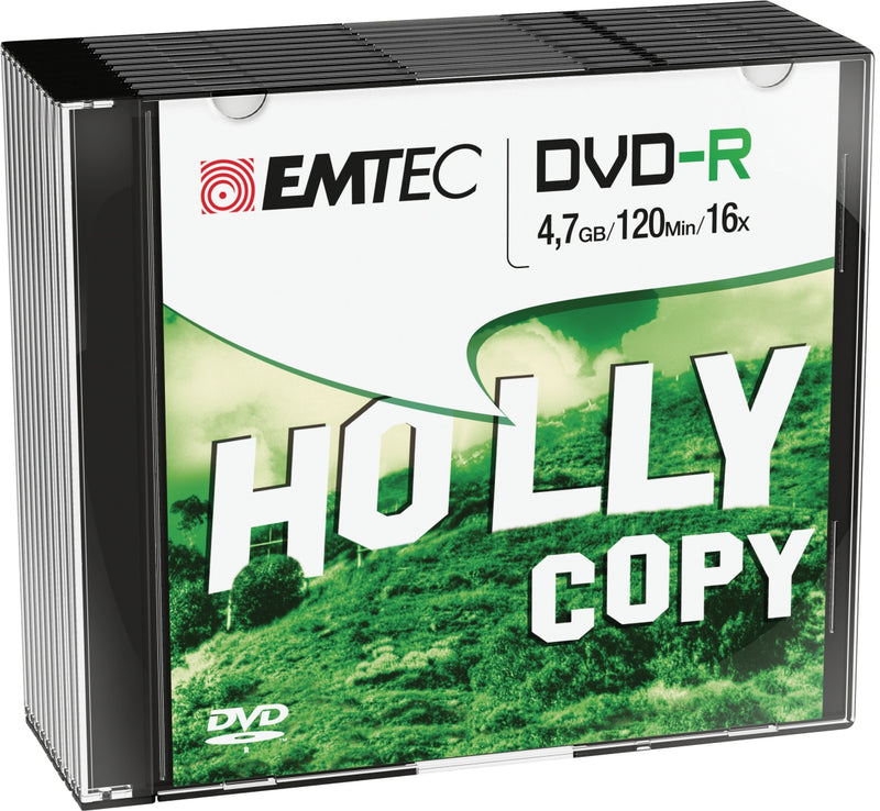 Emtec DVD-R 4,7GB 16x Slim Holly Copy 10 pcs