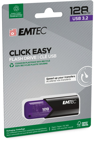 Emtec USB3.2 Click Easy B110 128GB