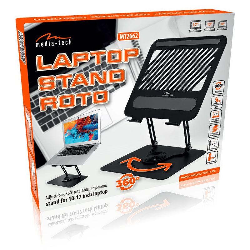 Media-Tech MT2662 Laptop Stand Roto for 10-17 inch