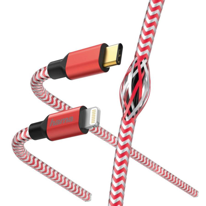 Hama 00183310 USB Type-C Cable - Lighting MFI 1.5m Red