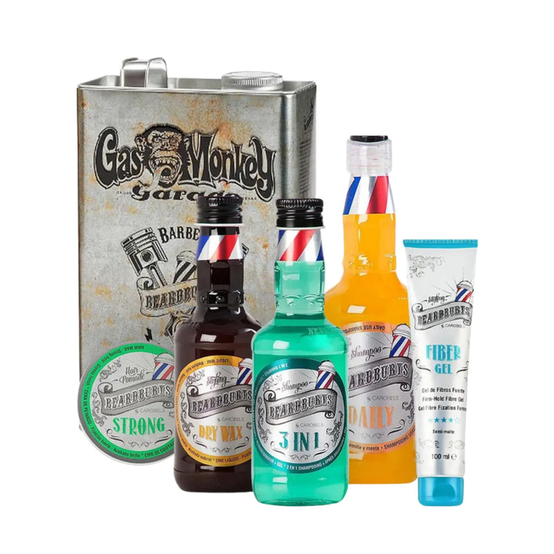 Beardburys „Gas Monkey Beardburys Shine Style Kit” rinkinys