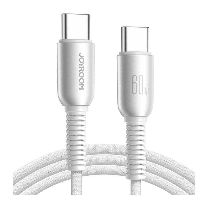 USB-C - USB-C cable Joyroom S-A51 60W 1.2m grey, Kabel USB-C - USB-C Joyroom S-A51 60W 1.2m szary