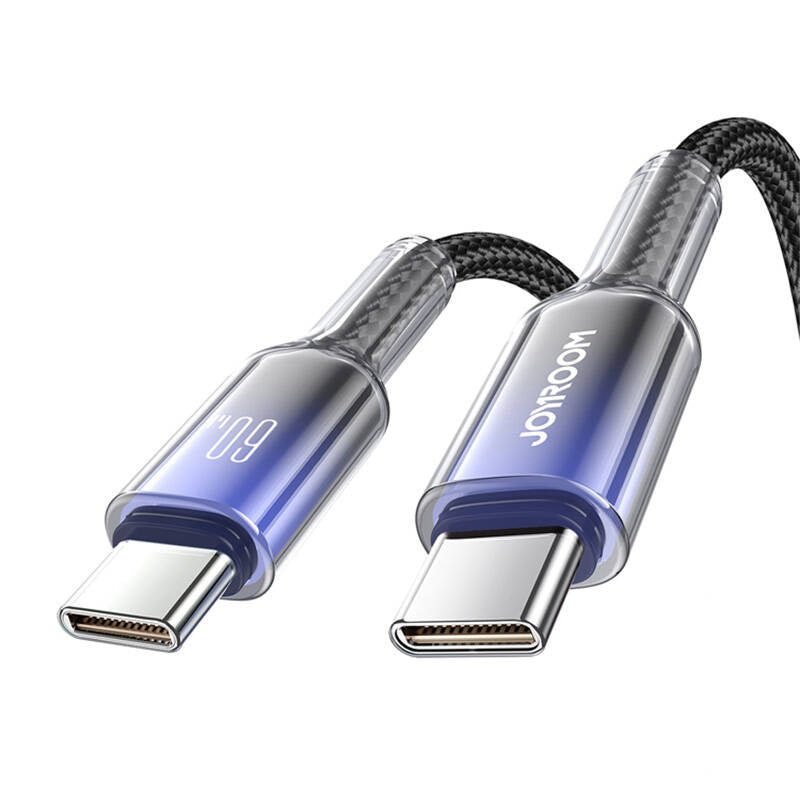 Joyroom S-A42 60W USB-C cable 1.2m black, Kabel USB-C USB-C Joyroom S-A42 60W 1.2m czarny