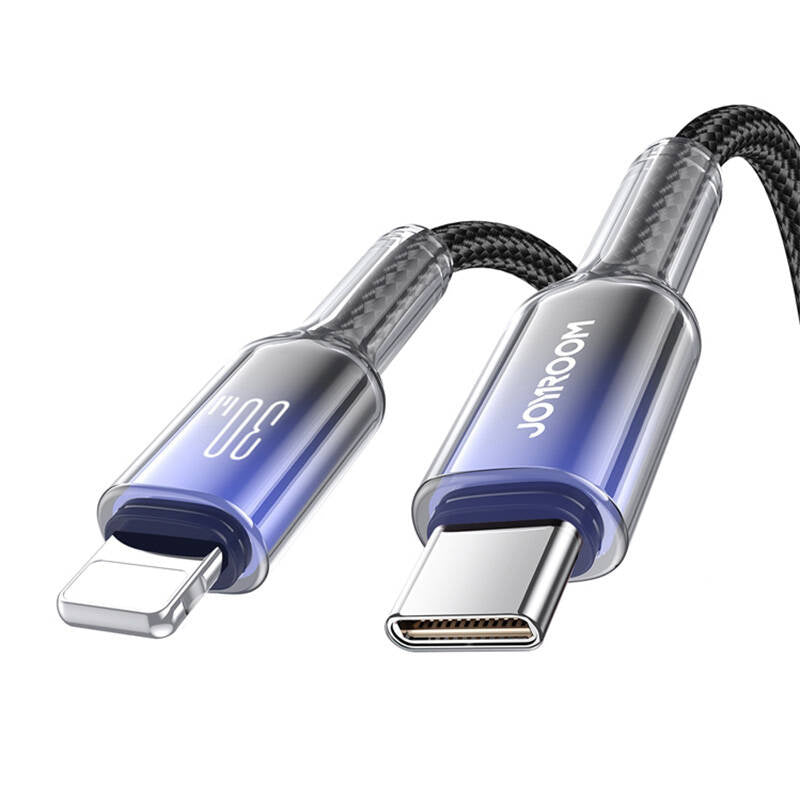 Cable USB-C Lightning Joyroom S-A42 30W 1.2m czarny, Kabel USB-C Lightning Joyroom S-A42 30W 1.2m czarny