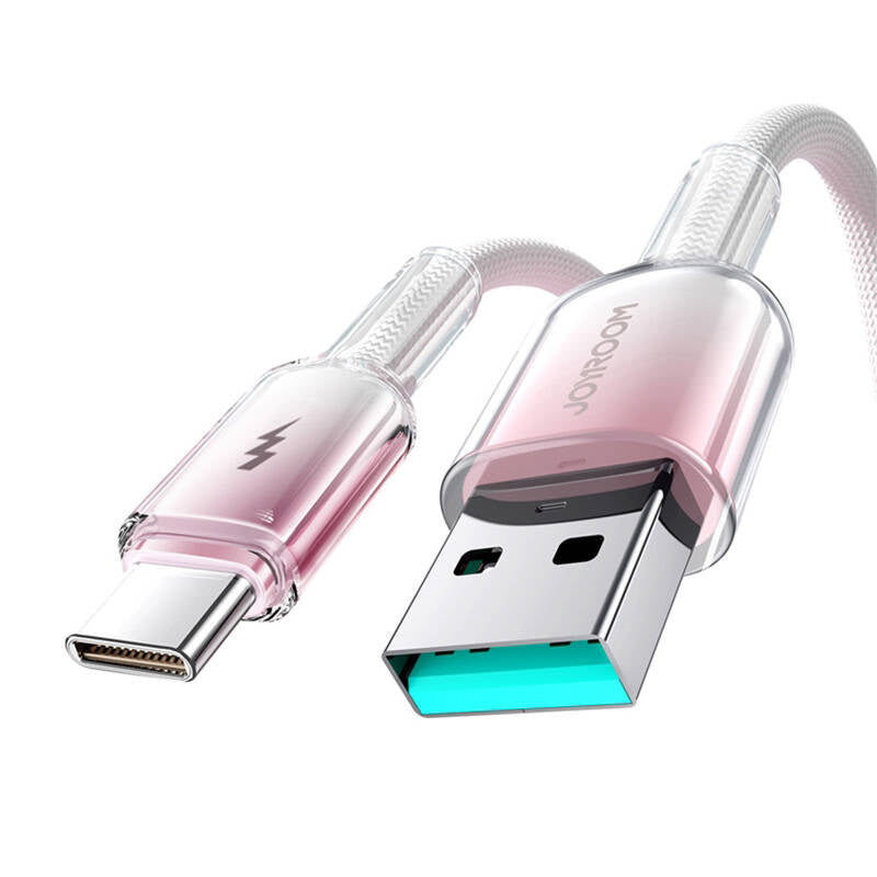 Joyroom S-A42 3A USB-A USB-C Cable 1.2m biały, Kabel USB-A USB-C Joyroom S-A42 3A 1.2m biały