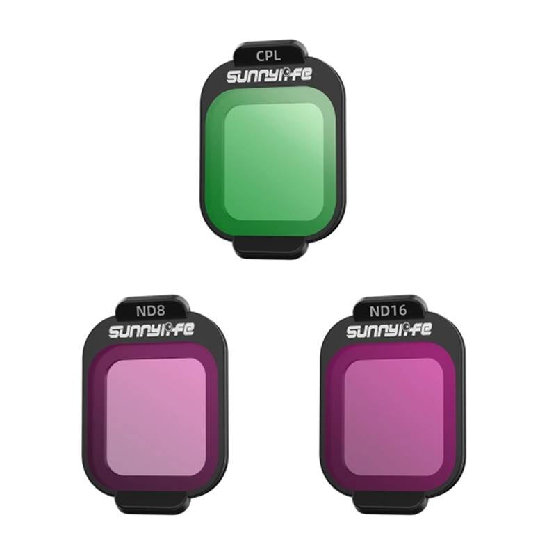 Filtry CPL, ND8, ND16 Sunnylife do DJI Flip, Filtry CPL, ND8, ND16 Sunnylife do DJI Flip