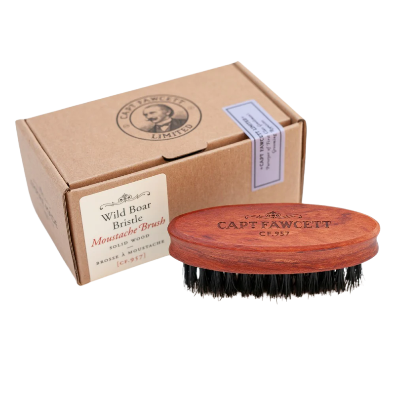 Captain Fawcett Wild Boar Bristle Moustache Brush Ūsų šepetys, 1vnt