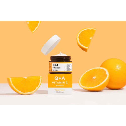 Q+A Vitamin C Radiance Face Cream Skaistinamasis veido kremas, 50g