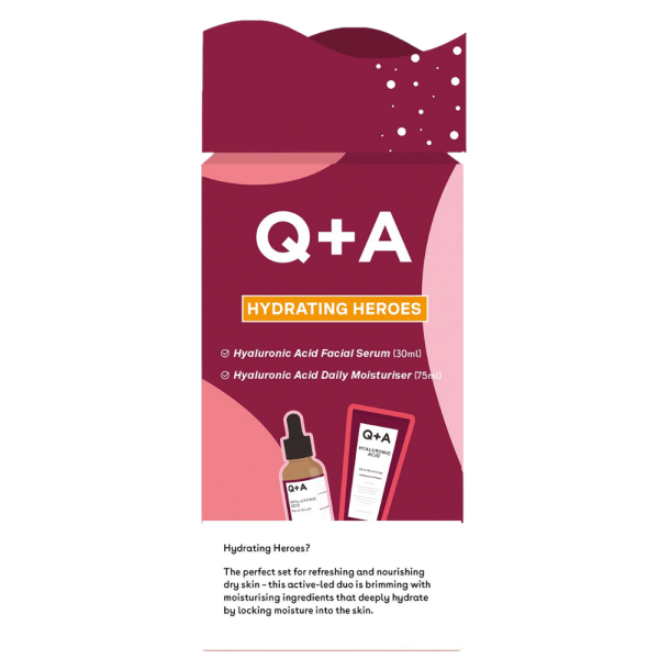 Подарочный набор Q+A HYDRATING HEROES Набор увлажняющих средств по уходу за лицом, 1 шт.