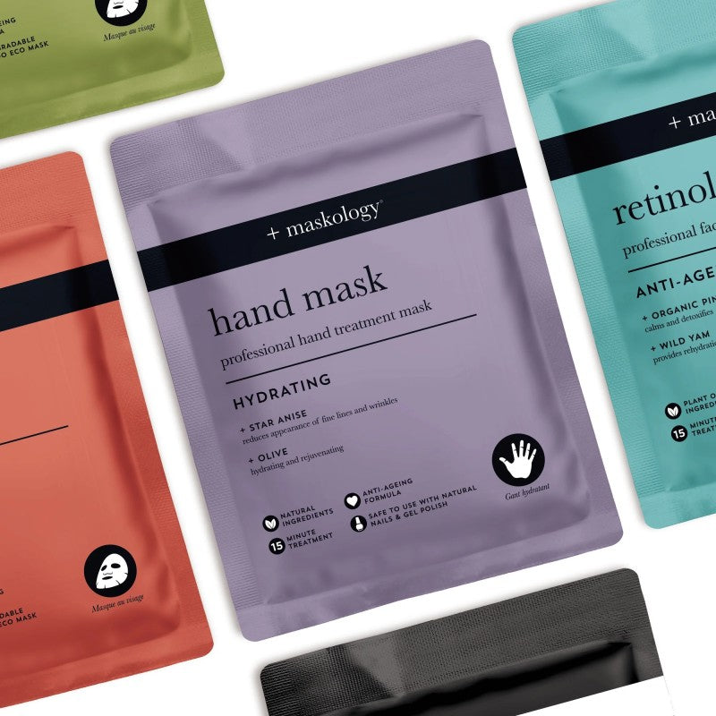 +maskology HAND MASK Professional Hand Glove Rankų kaukė-pirštinės, 1 pora