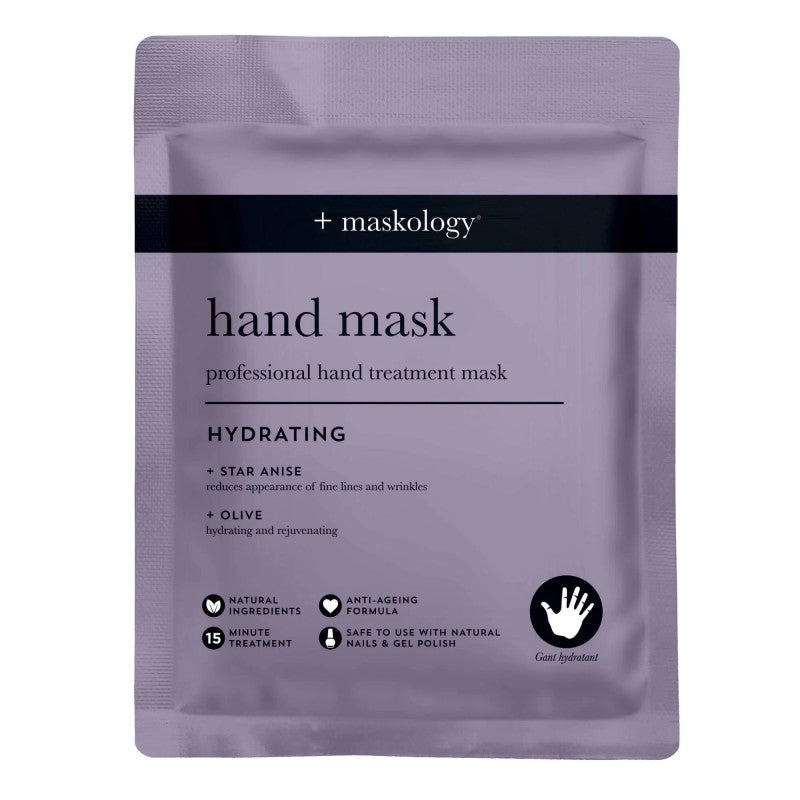+maskology HAND MASK Professional Hand Glove Rankų kaukė-pirštinės, 1 pora