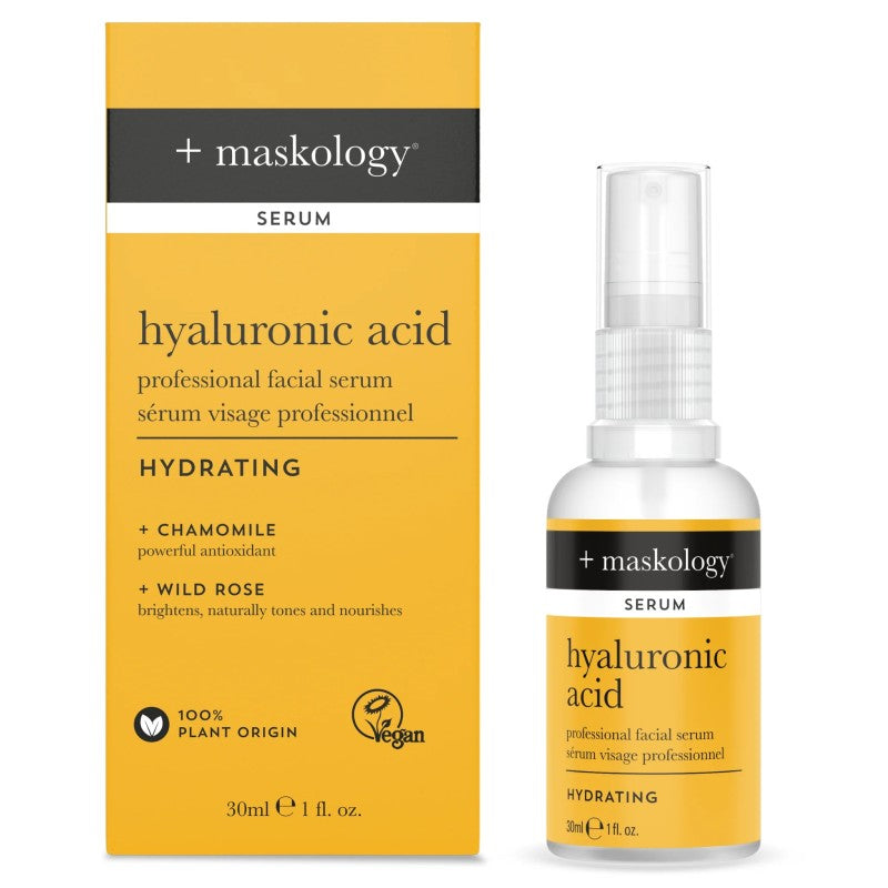 +maskology HYALURONIC ACID Professional Facial Serum Veido serumas su hialuronu, 30ml