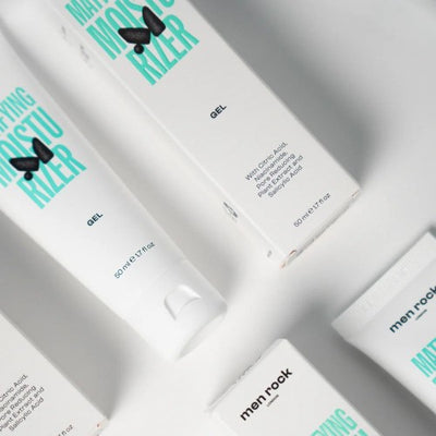 Men Rock Mattifying Moisturizer Gel с ниацинамидом Матирующий увлажняющий гель для лица с ниацинамидом, 50мл