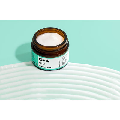 Q+A Cica Calming Overnight Mask Raminamoji naktinė veido kaukė, 50g