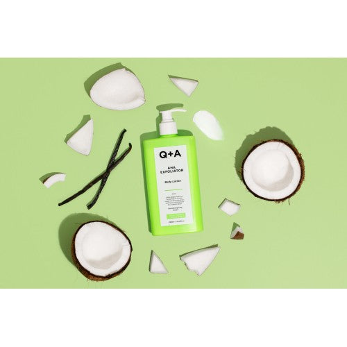 Q+A AHA Exfoliator Body Lotion Šveičiamasis kūno losjonas, 250ml