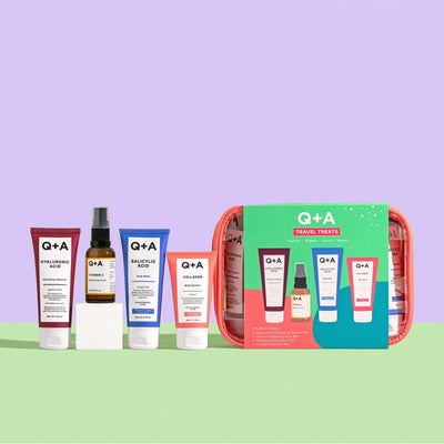 Q+A Travel Treats Gift Set Odos priežiūros priemonių rinkinys, 1vnt