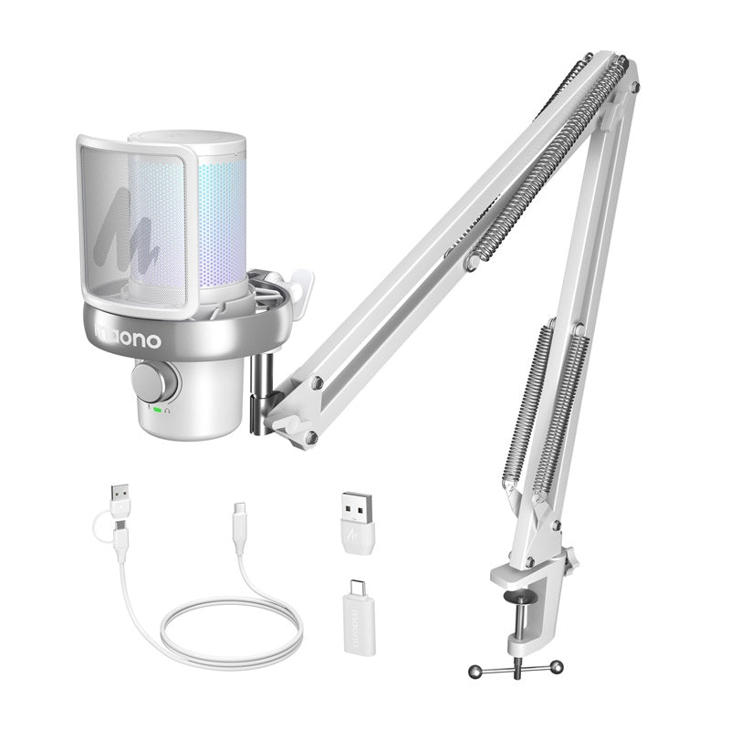 Maono DM40 S Pro microphone (white), Mikrofon Maono DM40 S Pro (biały)