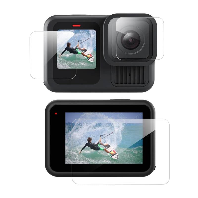 Telesin 3-in-1 Tempered Glass for GoPro Hero 13 Black (S6-FLM-07-TGP), Szkło hartowane 3w1 do GoPro Hero 13 Black Telesin (S6-FLM-07-TGP)