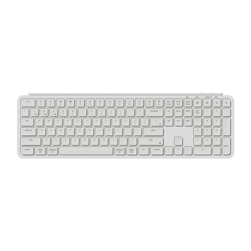 Ultra Slim Keychron B6 Pro 2.4G Wireless Keyboard (White) [B6P-K8]., Bezprzewodowa klawiatura Ultra Slim Keychron B6 Pro 2.4G (biała) [B6P-K8]