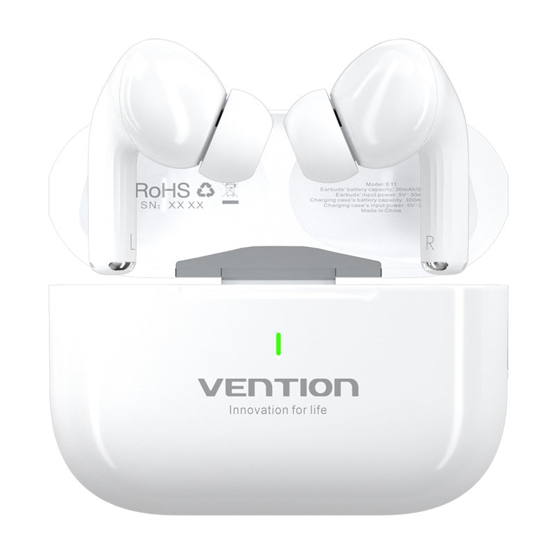 TWS Vention Echo Lite E11 Headphones (white), Słuchawki TWS Vention Echo Lite E11 (białe)