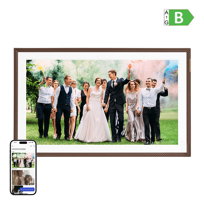 Arzopa D156 (brown) 15.6" digital photo frame, Cyfrowa ramka na zdjęcia Arzopa D156 (brązowa) 15,6"