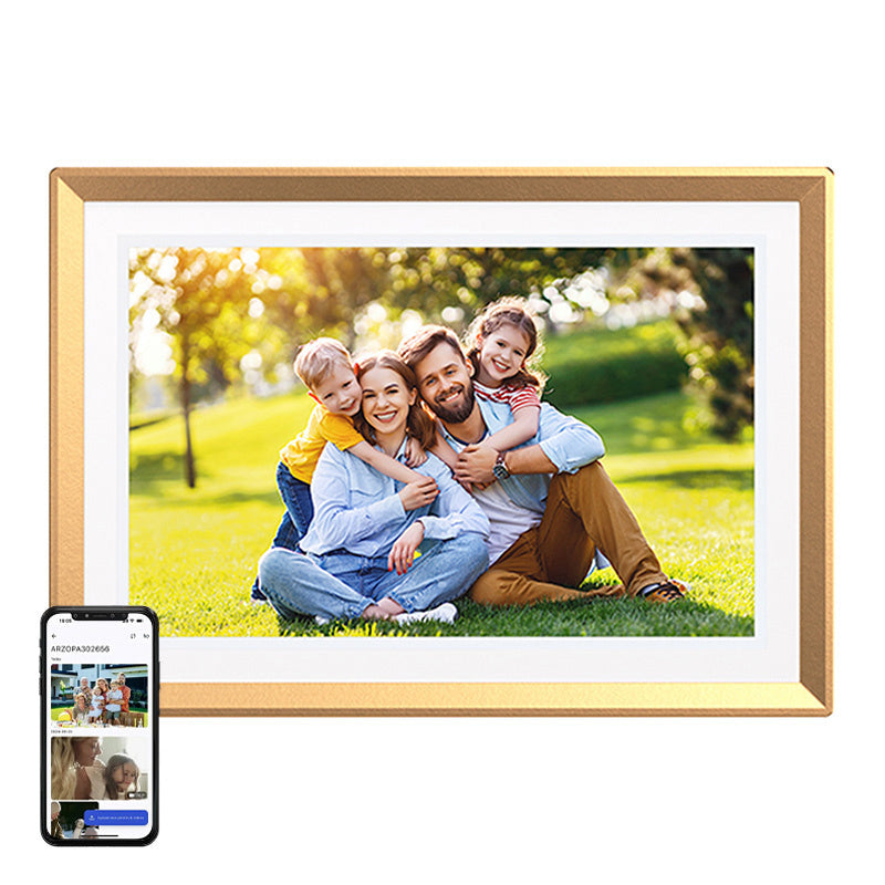Arzopa D10 (gold) 10.1" digital photo frame, Cyfrowa ramka na zdjęcia Arzopa D10 (złota) 10.1"