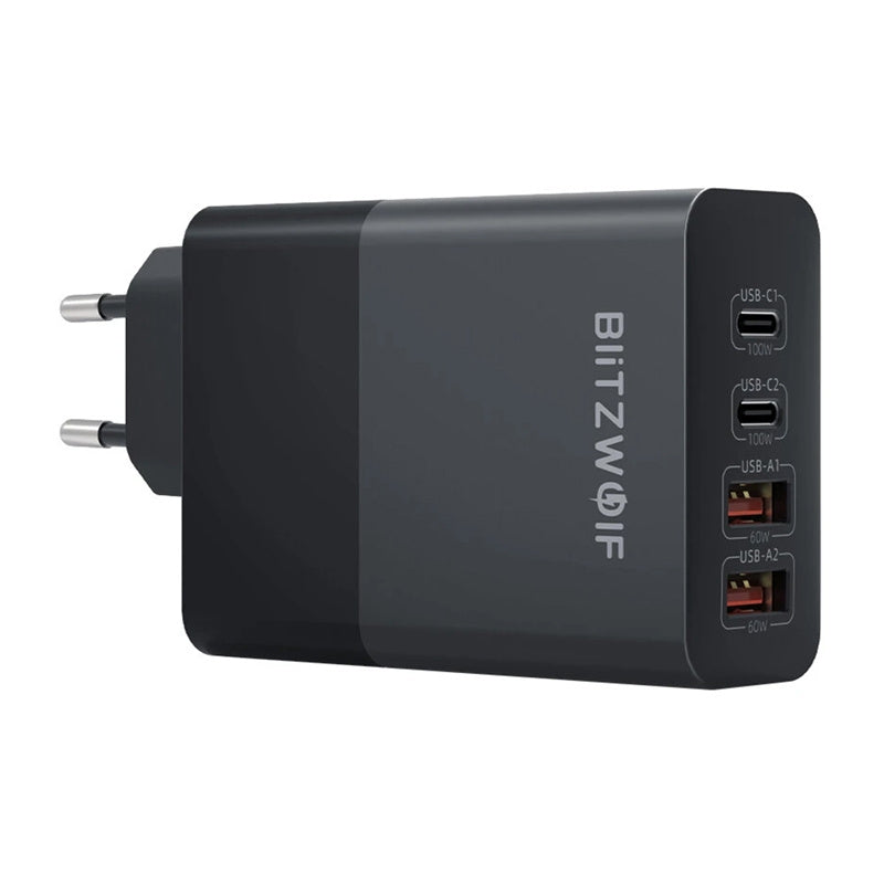 BlitzWolf BW-S29 120W mains charger (black), Ładowarka sieciowa BlitzWolf BW-S29 120W (czarna)