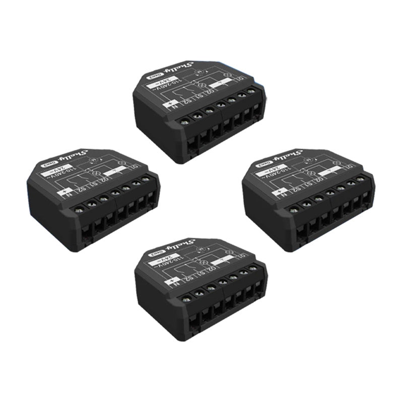 Shelly 2PM Gen3 Set of 4 Controller WiFi/Bluetooth, Zestaw 4 Sterowników Shelly 2PM Gen3 WiFi/Bluetooth