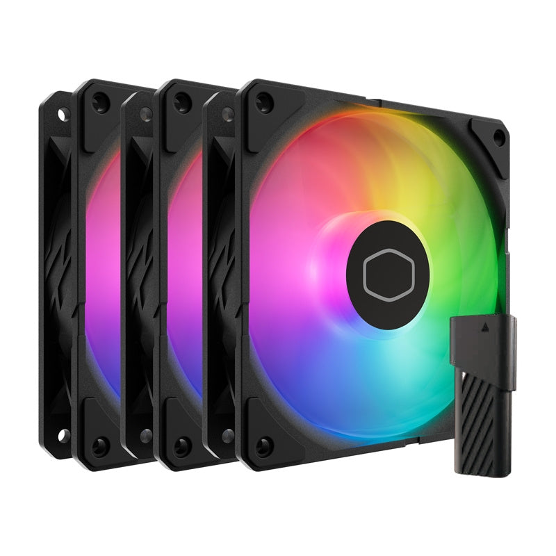 Cooler Master SickleFlow Edge 120 ARGB 3-in-1 fan (black), Wentylator Cooler Master SickleFlow Edge 120 ARGB 3w1 (czarny)