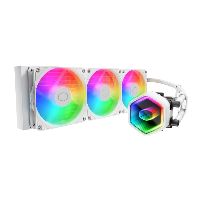 Cooler Master MasterLiquid 360 Core II ARGB water cooler (white), Chłodzenie wodne Cooler Master MasterLiquid 360 Core II ARGB (biały)