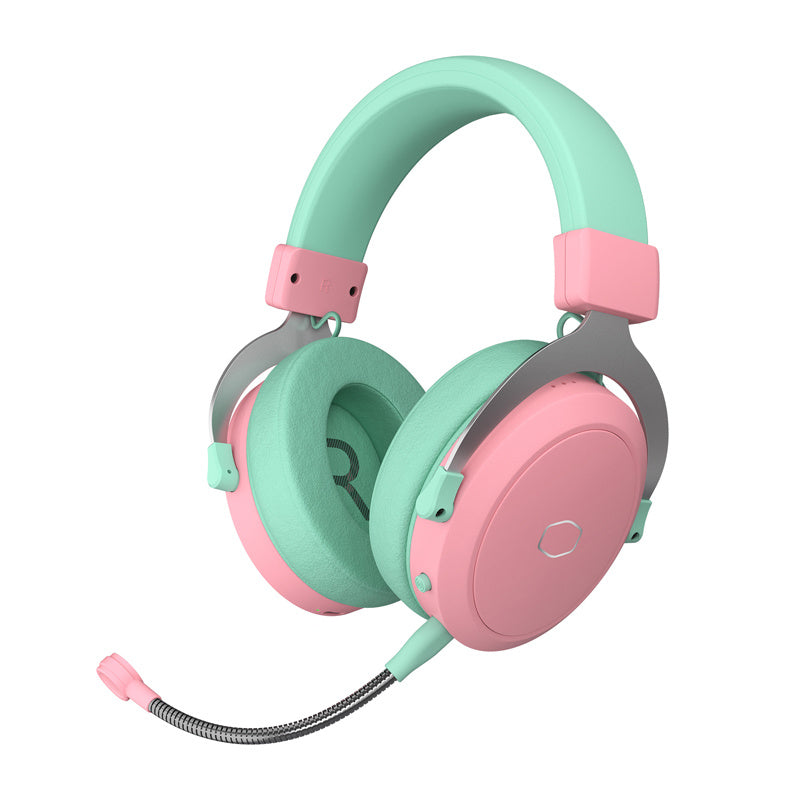 Cooler Master CH351-MC gaming headphones (green-pink), Słuchawki gamingowe Cooler Master CH351-MC (zielono-różowe)