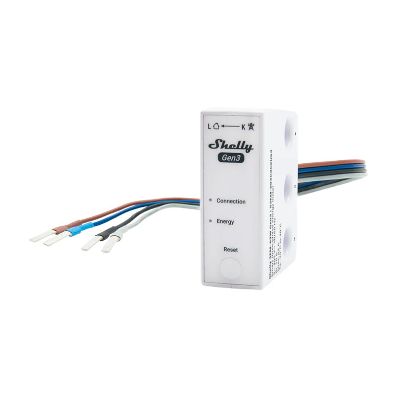 Shelly 3EM-63W Gen3 1/3-channel WiFi energy meter (wired model), Miernik energii 1/3-kanałowy WiFi Shelly 3EM-63W Gen3 (model przewodowy)