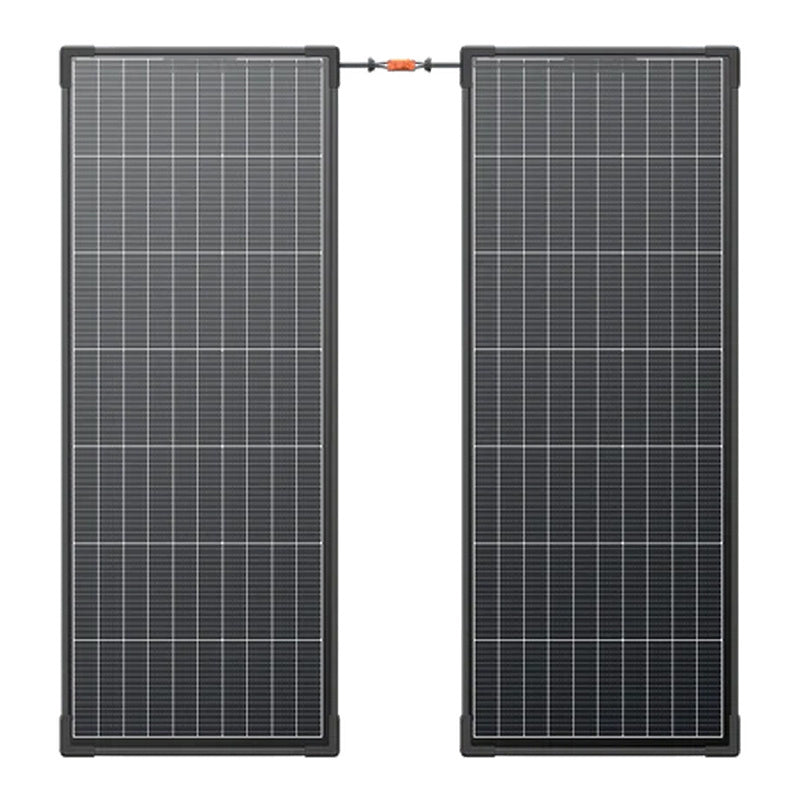 Set of 2x EcoFlow 130W photovoltaic panel (rigid construction), Zestaw 2x Panel fotowoltaiczny EcoFlow 130W (sztywna konstrukcja)