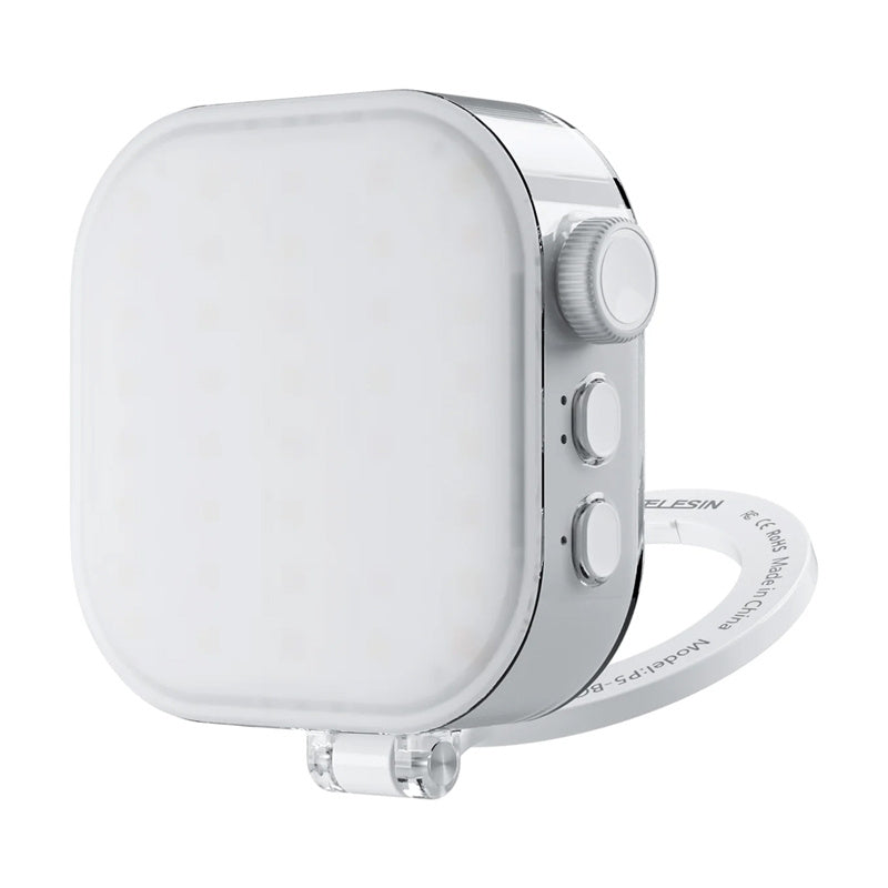 Ice Cube Telesin selfie light with phone holder, Lampa do selfie Ice Cube Telesin z uchwytem do telefonów