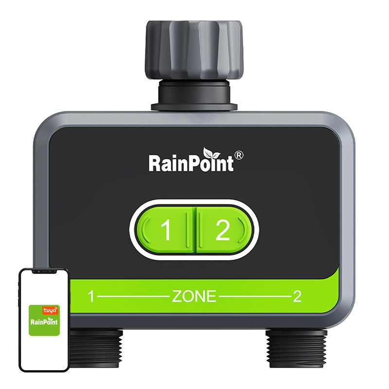 RainPoint 2-zone irrigation controller with app, Sterownik do nawadniania RainPoint 2-strefowy z aplikacją