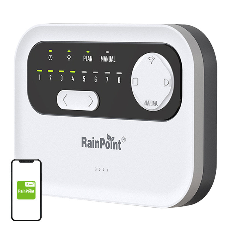 RainPoint WiFi 8-zone sprinkler controller, Sterownik zraszaczy 8-strefowy RainPoint WiFi