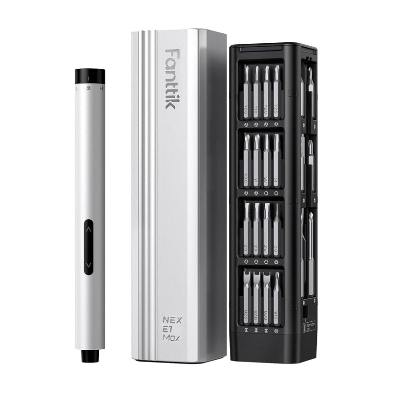Fanttik E1 Max 3.7V(silver) electric screwdriver set, Zestaw wkrętaków elektrycznych Fanttik E1 Max  3.7V(srebrny)
