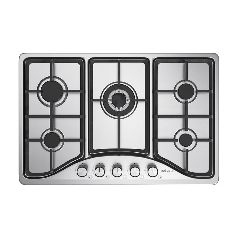 IsEasy MGBS-765 stainless steel gas cooktop, Płyta gazowa ze stali nierdzewnej IsEasy MGBS-765