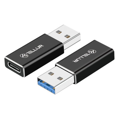 Переходник Tellur USB-A на USB-C M/F