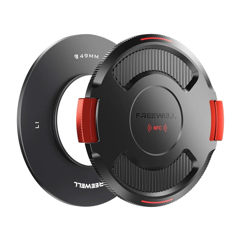 Freewell 49 mm base ring with lid for Real Locking VND, Pierścień bazowy z dekielkiem Freewell 49 mm do Real Locking VND