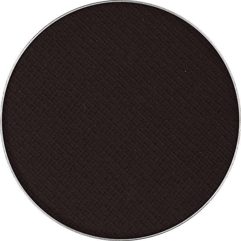 Kryolan Matinių šešėlių įdėklas (magnetinis) - Eye Shadow Matt Refill (magnetic, 36 mm) - black