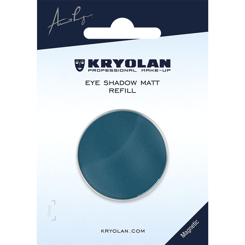 Kryolan Matinių šešėlių įdėklas (magnetinis) - Eye Shadow Matt Refill (magnetic, 36 mm) -TV blue