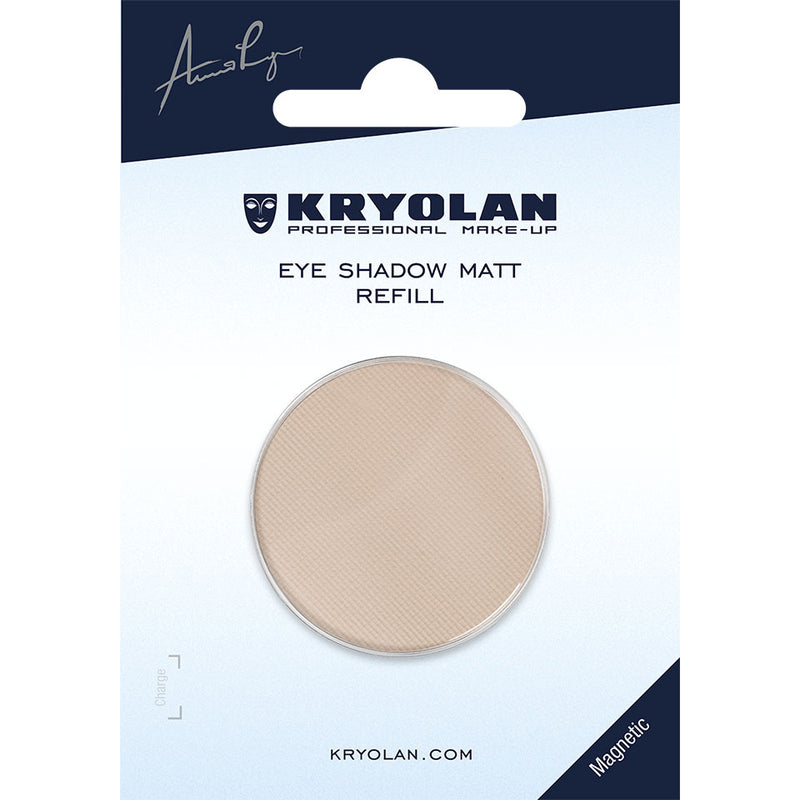 Kryolan Matinių šešėlių įdėklas (magnetinis) - Eye Shadow Matt Refill (magnetic, 36 mm) - beige