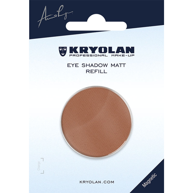 Kryolan Matinių šešėlių įdėklas (magnetinis) - Eye Shadow Matt Refill (magnetic, 36 mm) - cacao
