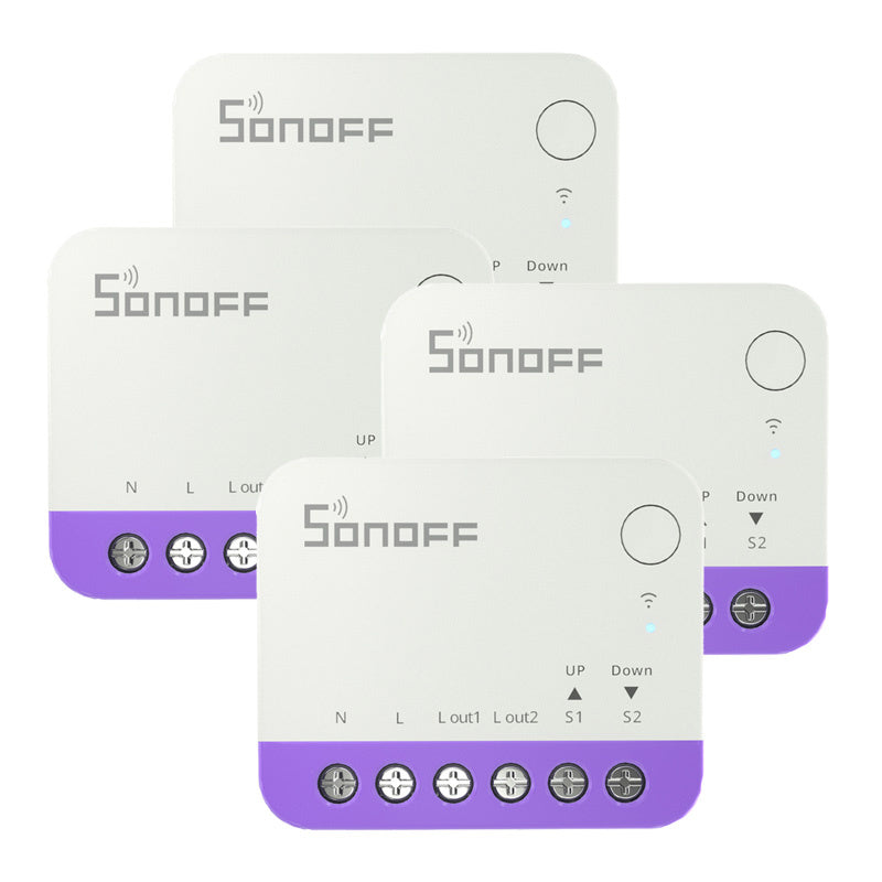 Sonoff MINI-RBS WiFi Smart Mini Roller Shutter Switch (4 pcs.), Inteligentny mini przełącznik do rolet WiFi Sonoff MINI-RBS (4 szt.)
