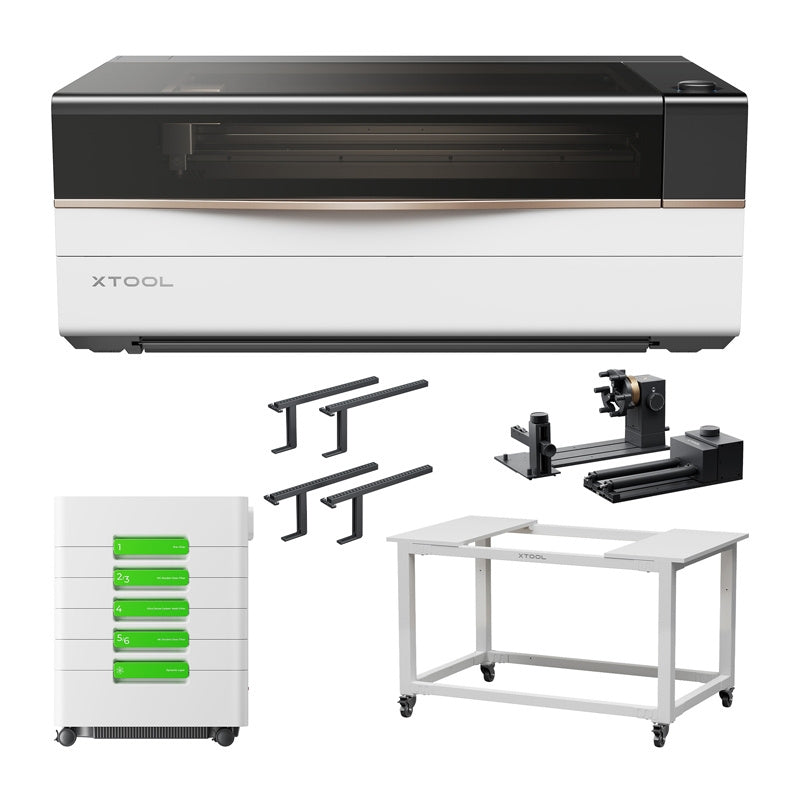 xTool P3 80W laser engraving machine - all-in-one kit, Grawerka laserowa xTool P3 80W - zestaw All-in-one