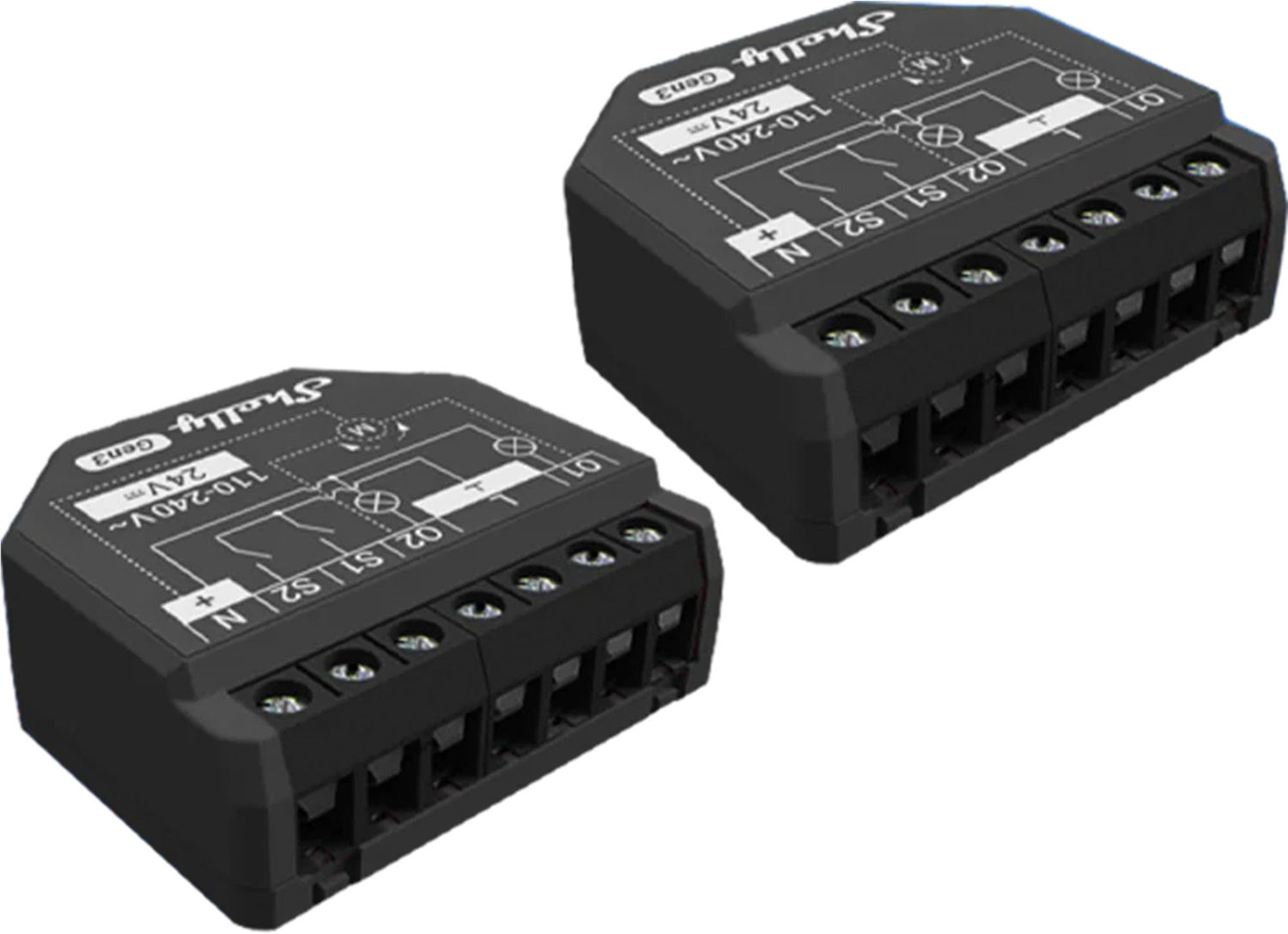 Shellie 2 Shelly 2PM Gen3 Set of 2 Controller WiFi/Bluetooth, Zestaw 2 Sterownik ...