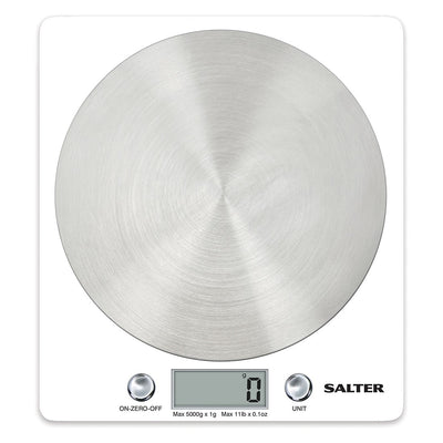 Salter 1036 WHSSDREU16 Disc Electronic Digital Kitchen Scales - White